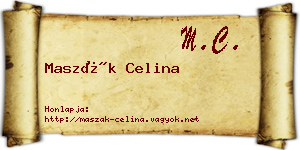 Maszák Celina névjegykártya